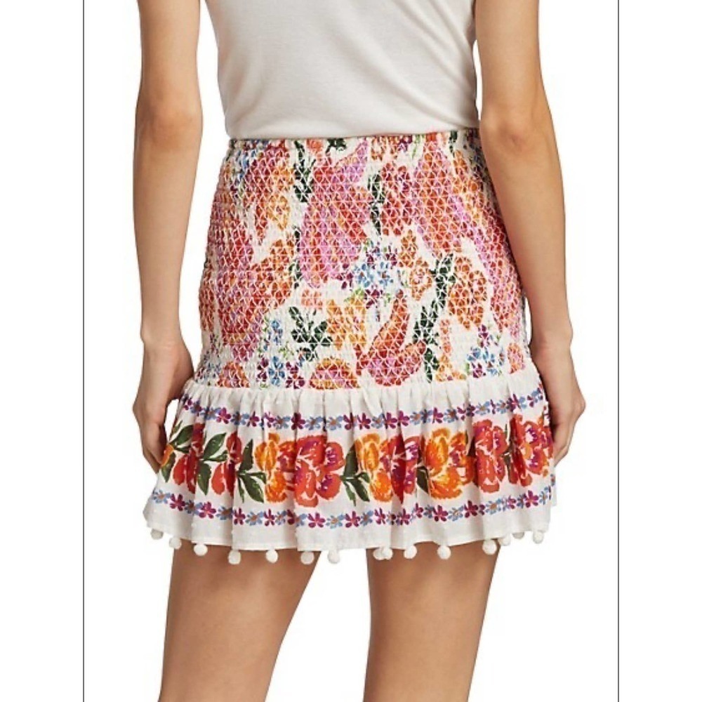 Farm Rio Spring Bananas Smocked‎ Mini Skirt - Picture 5 of 11